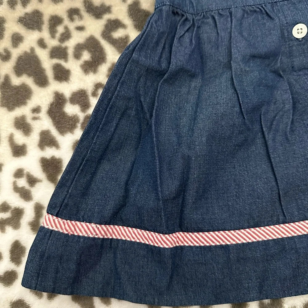 2003 Y2K babyGap Chambray Dress in Dark Blue Size 3-6 months